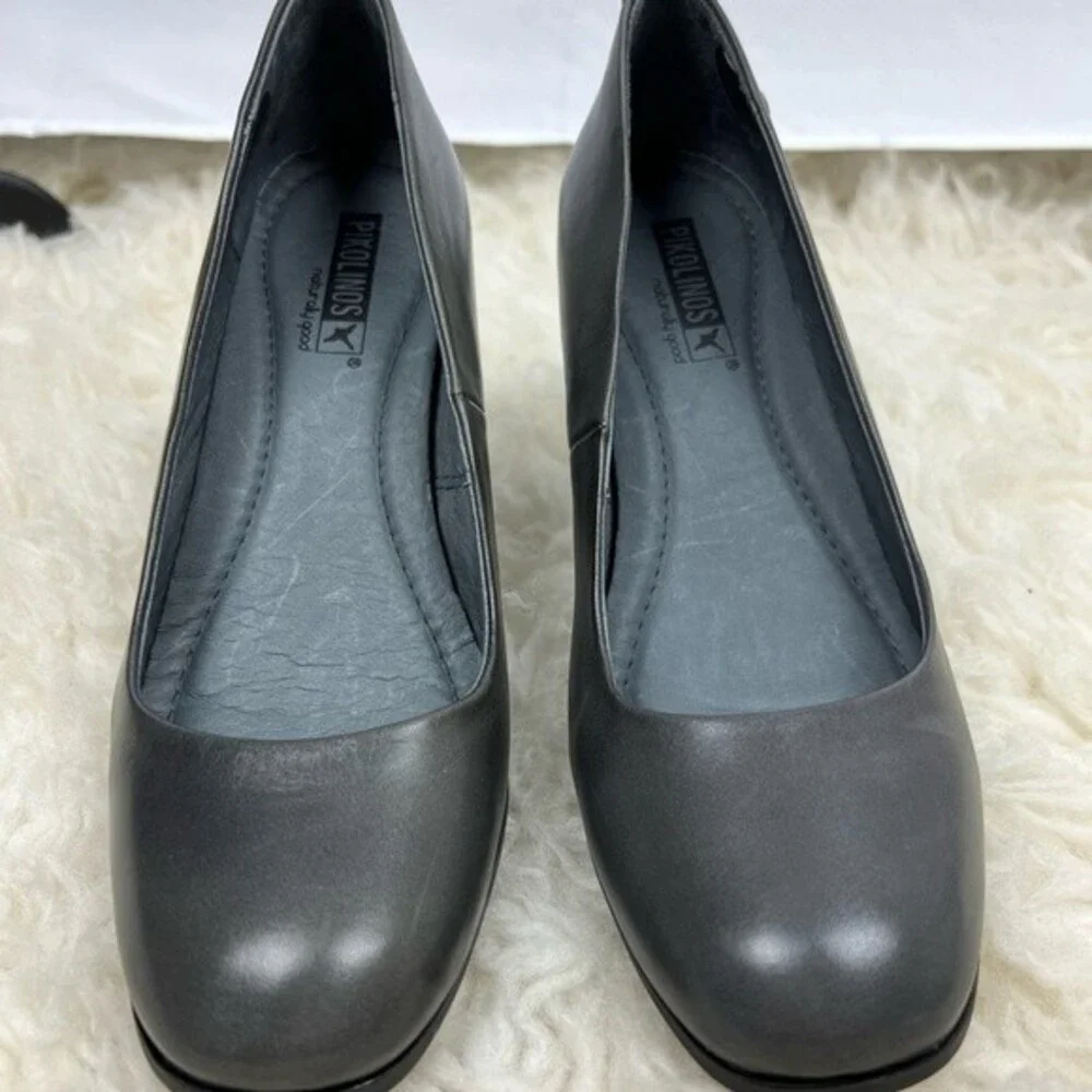 Pikolino embroidered block heel